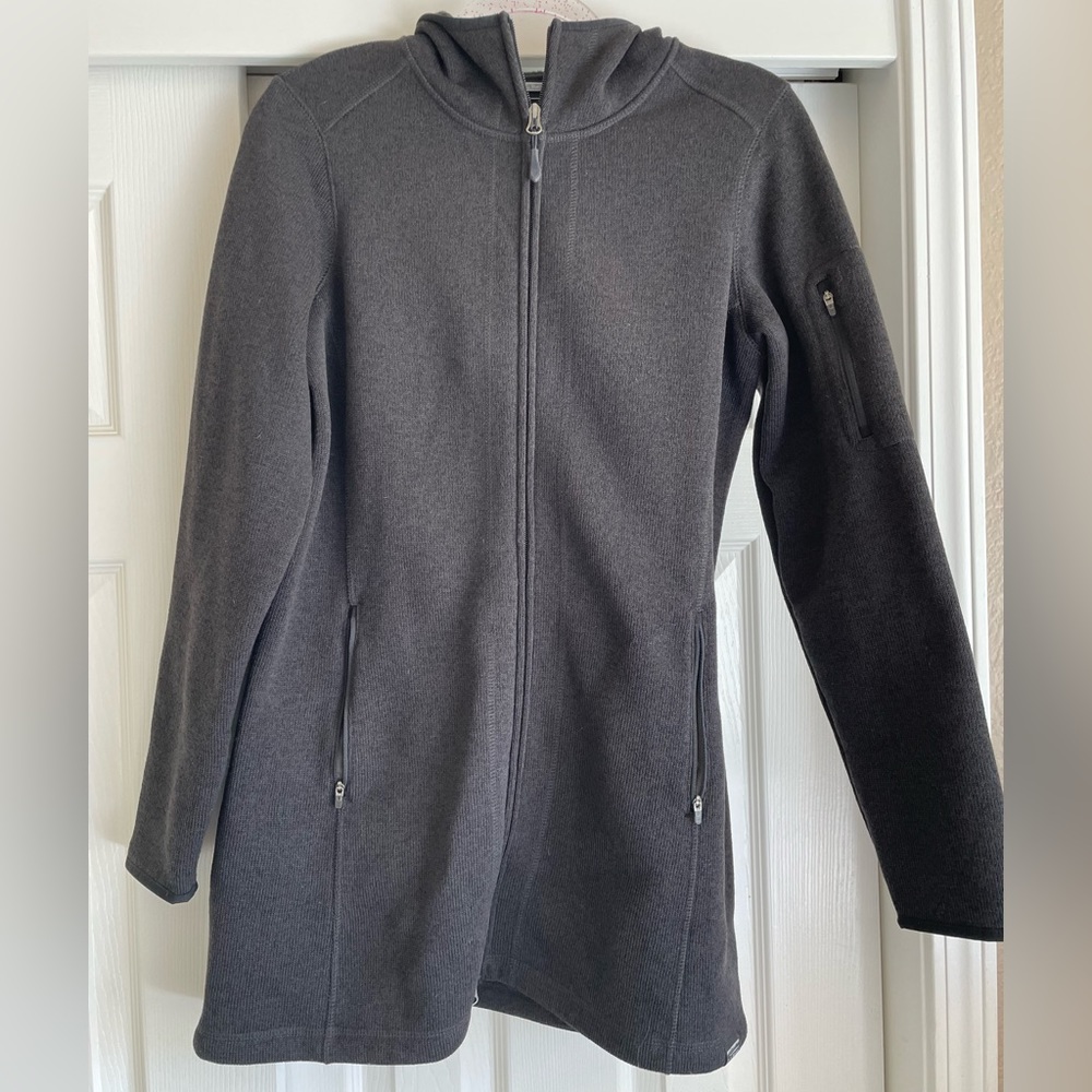 LL Bean sweater coat.